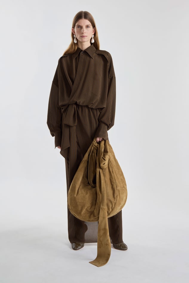 トップス PETAR PETROV asymmetry layered Knit 48 PETAR PETROV asymmetry layered Knit 48