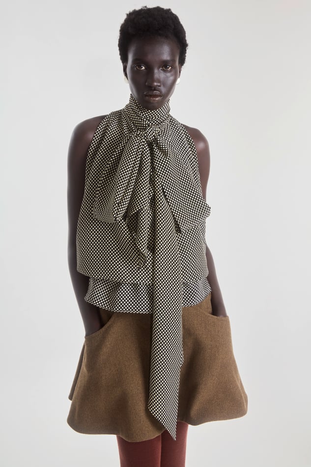 トップス PETAR PETROV asymmetry layered Knit 48 Petar Petrov for Women SS25 | H.LORENZO - Los Angeles