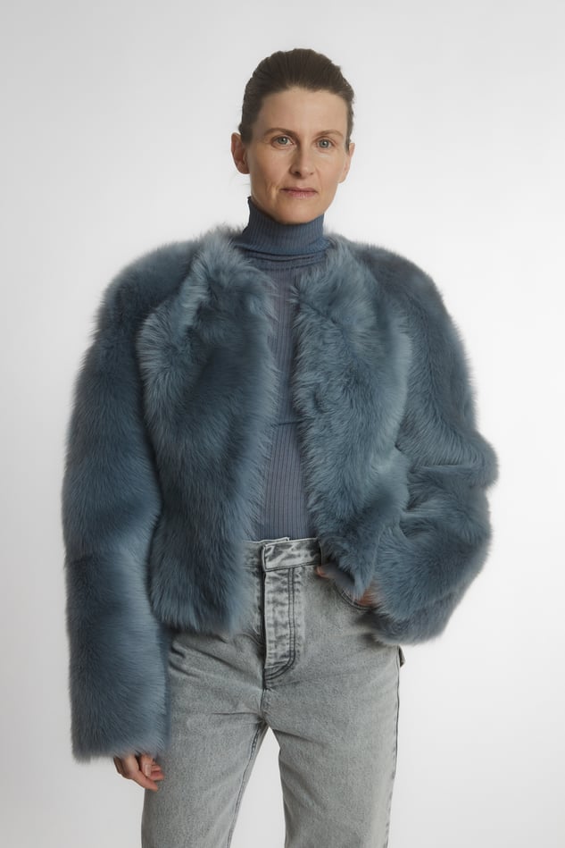 PETAR PETROV ネイビー ナイロン シャツジャケット Jackets & Coats — Petar Petrov