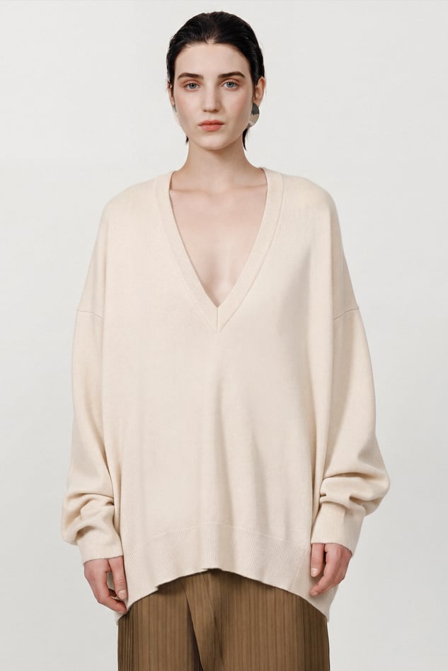 トップス PETAR PETROV asymmetry layered Knit 48 Knitwear — Petar Petrov