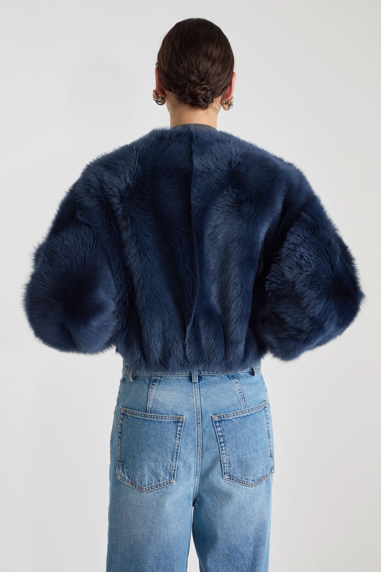 PETAR PETROV ネイビー ナイロン シャツジャケット BLUE MOON Jacket — Petar Petrov