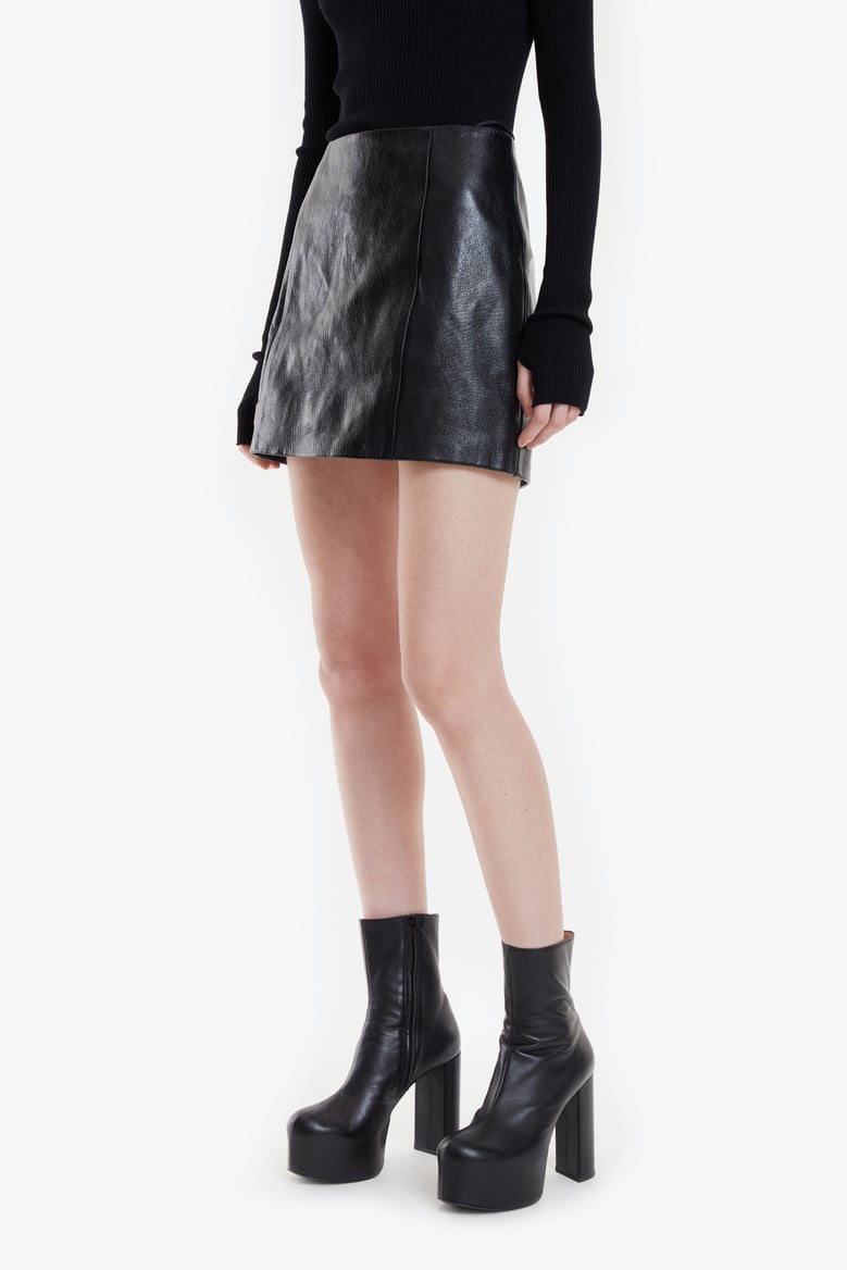 Leather skirt dynamite hotsell
